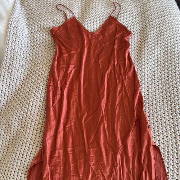 Banana Republic Dresses & Skirts - Banana Republic Orange Maxi Slip Dress for Night Out